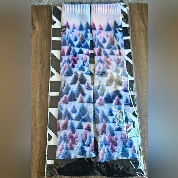 ZOX ADVENT SURPRISE ZOX SOX Winter Tree Ombre long socks Collectible Rare OSFA - Picture 4 of 6